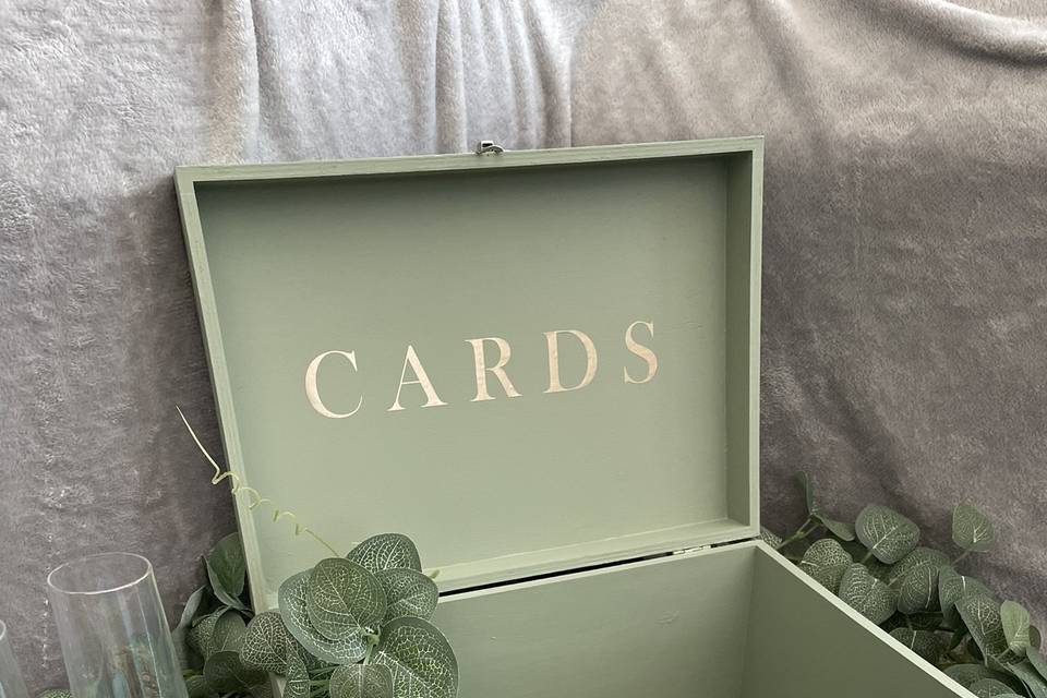 Bespoke wedding card box