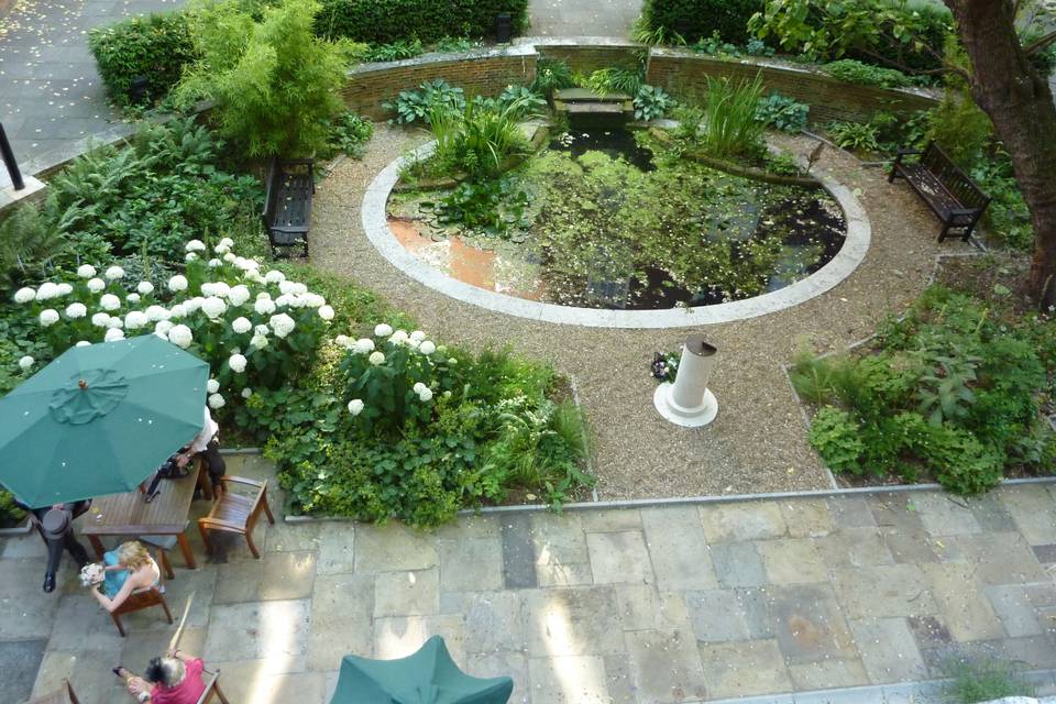 High View of The Garden