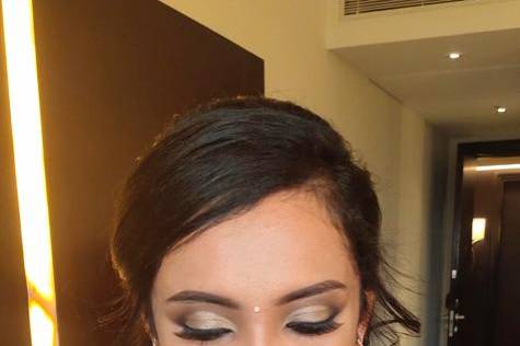 Engagement makeup look