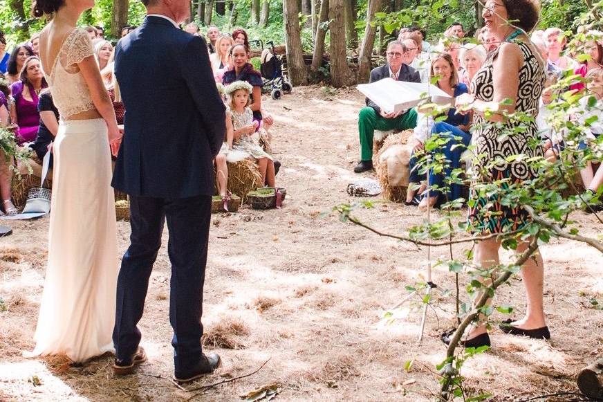 A woodland wedding