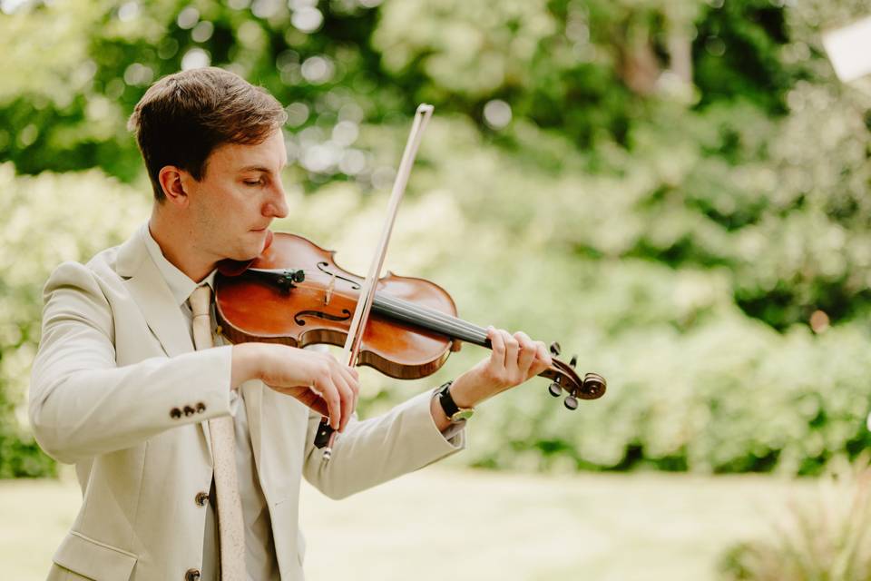 Violin playing