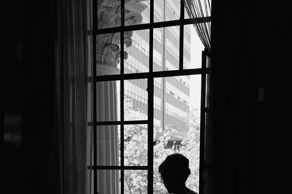 Bride Silhouette London weddin