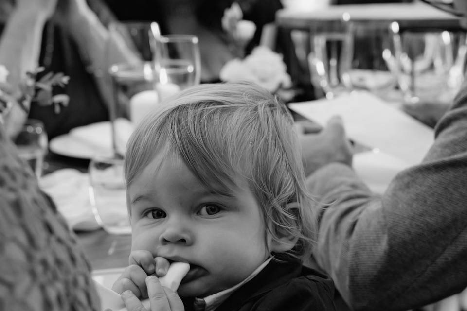 Child at wedding