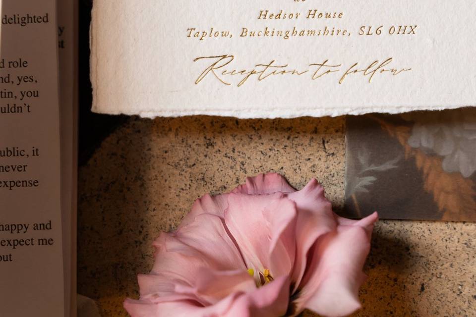 Flower & invitation