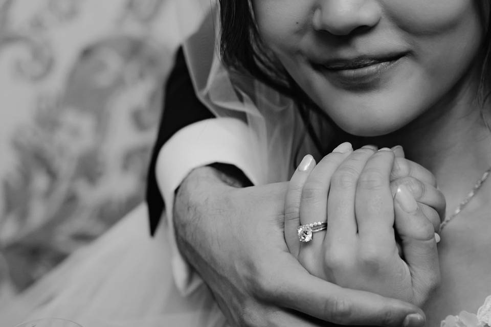 Bride and groom rings