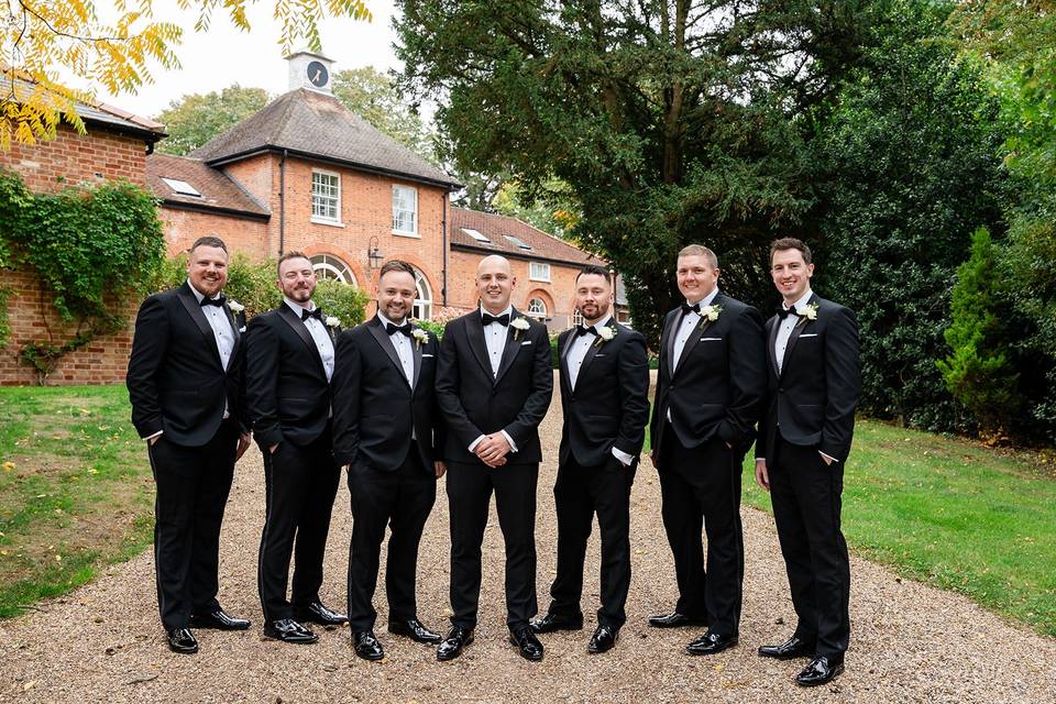 Groom and groomsmen