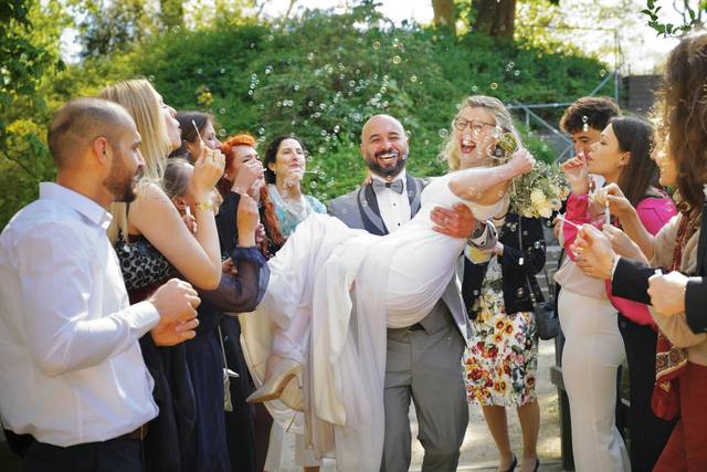 Post ceremony joy
