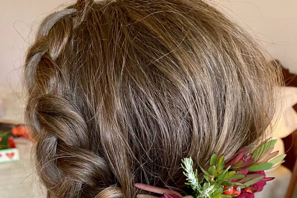 Braided wedding hair