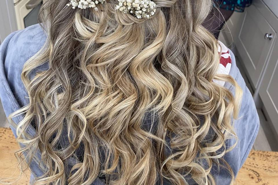 Boho wave hair