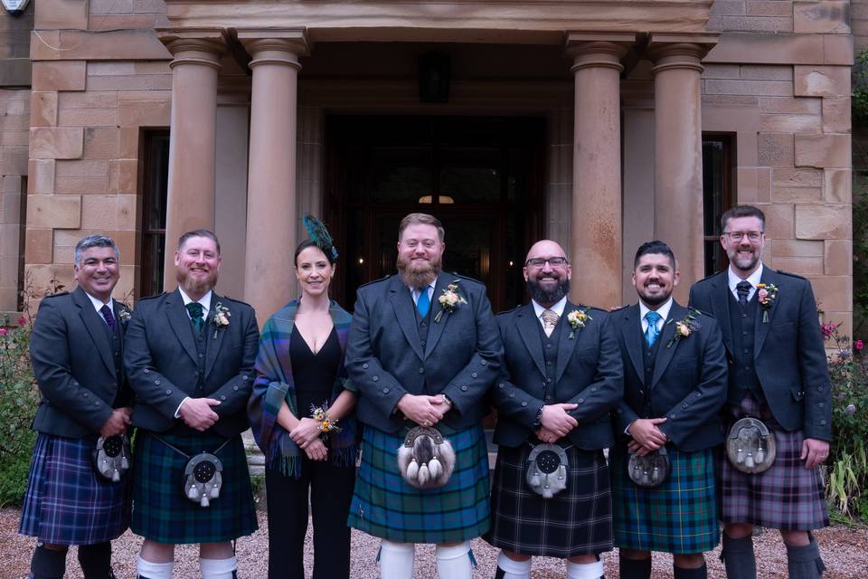 Groom group photo