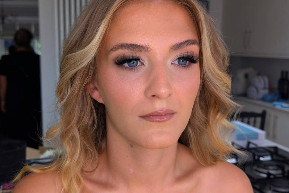 Matte bridesmaid glam