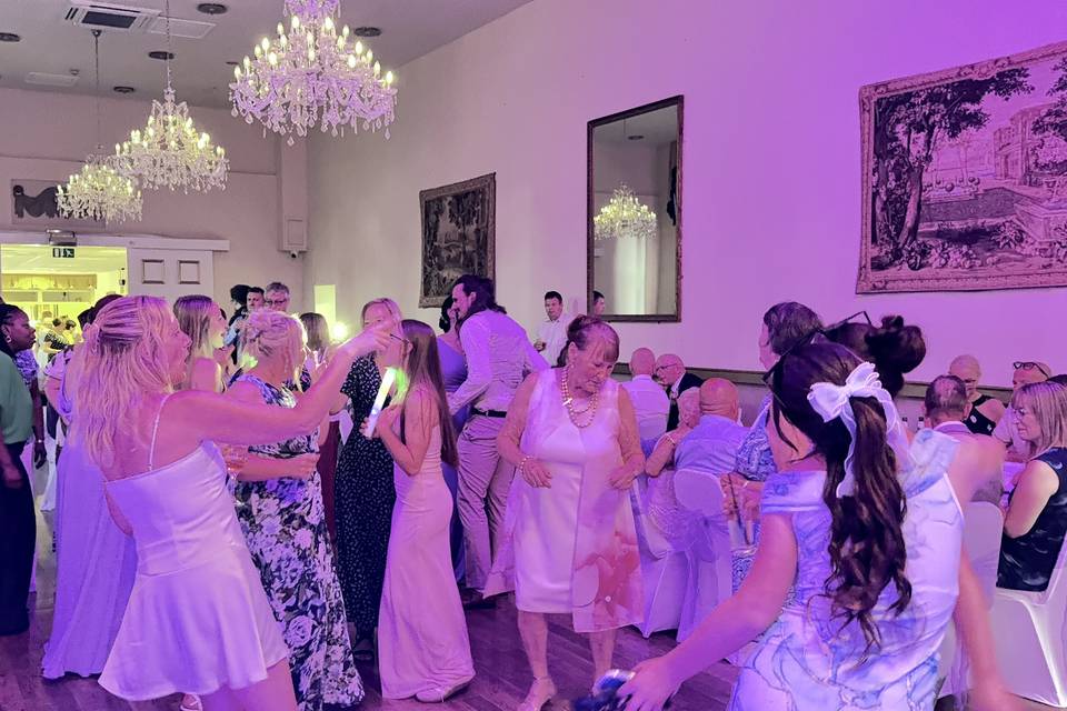 Guests dancing the night away