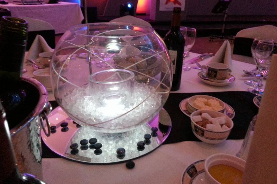 Fish Bowl table centres