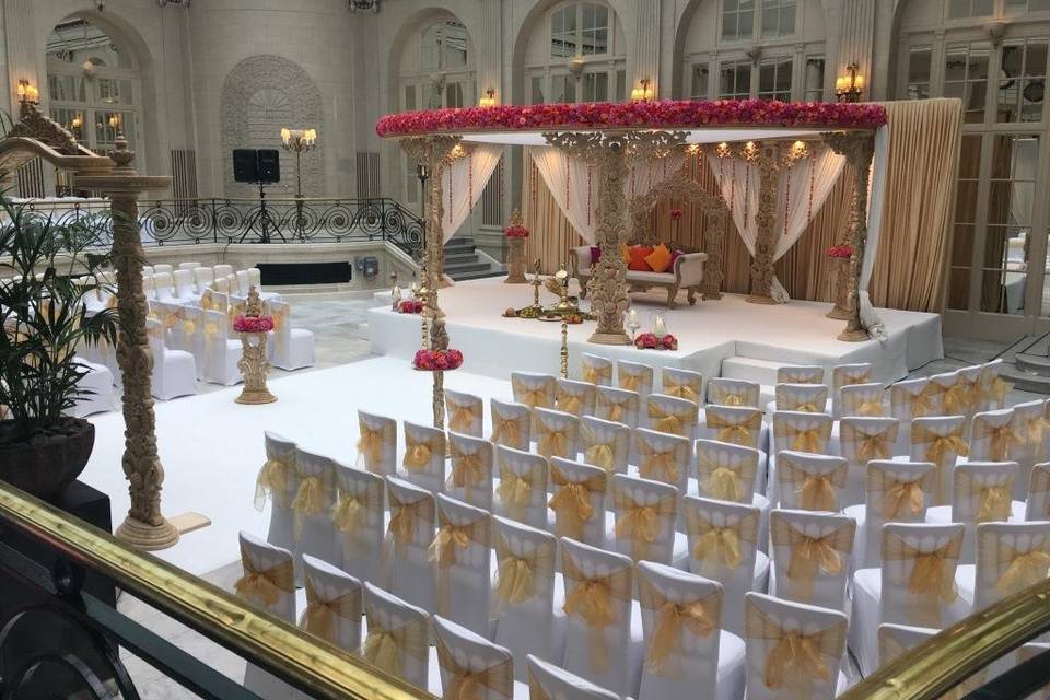 Ceremony in Palm Court