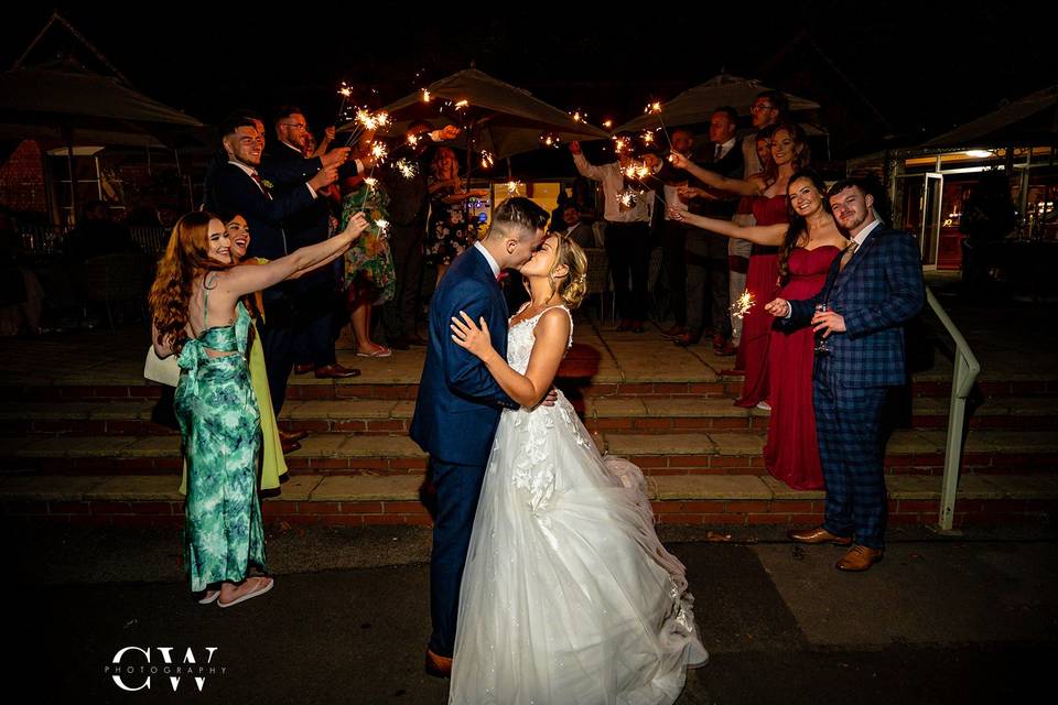 Bride & Groom night photo