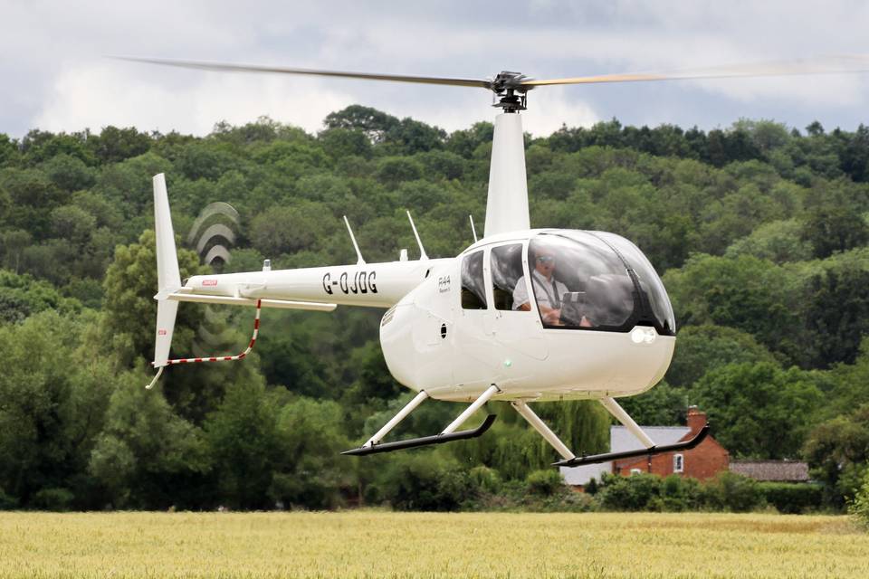 Private Helicopter on Site