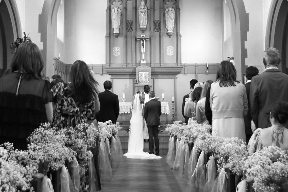 Together at the altar.