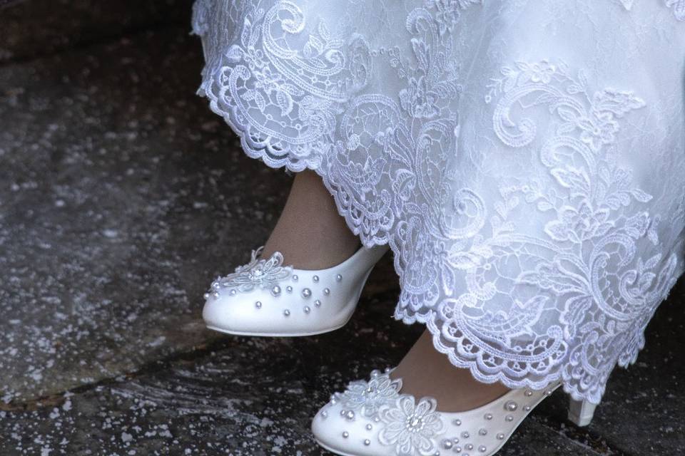 Shoes and dress details
