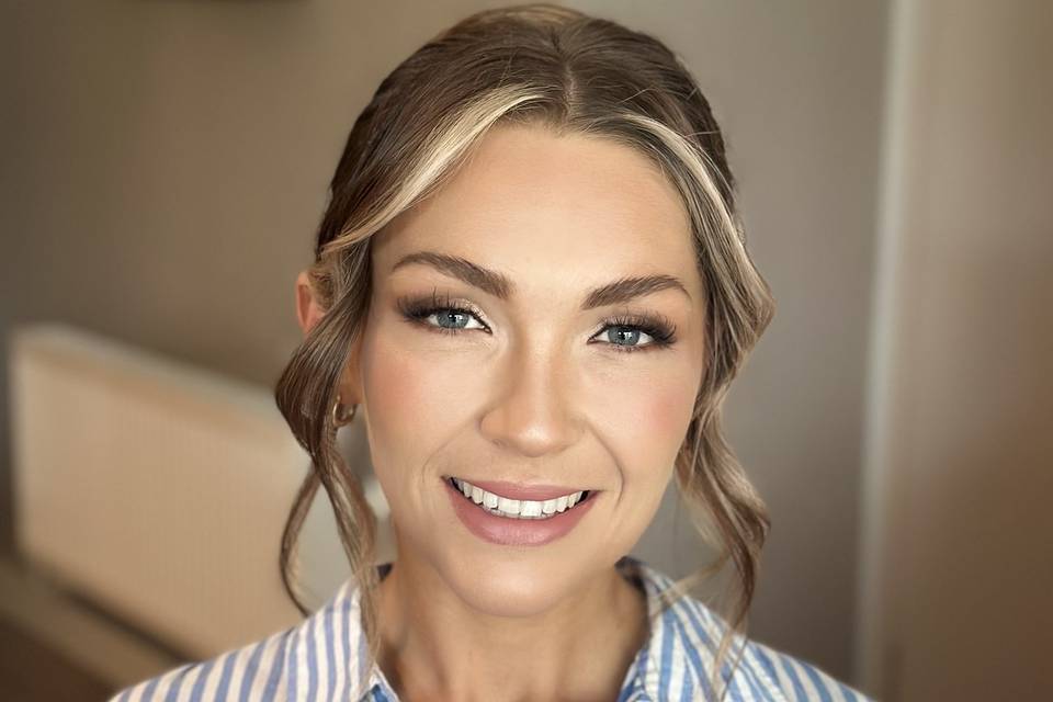 Makeup and updo