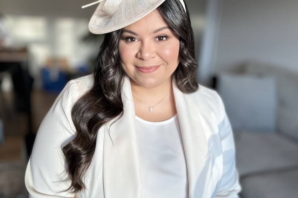 Bridal makeup and hair