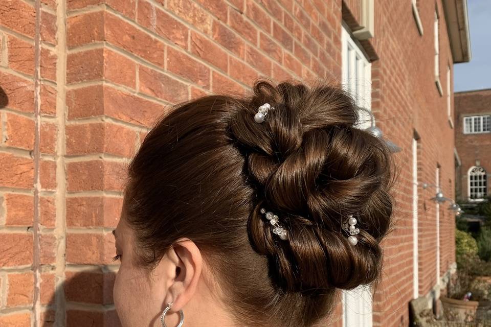 Bridal hair up