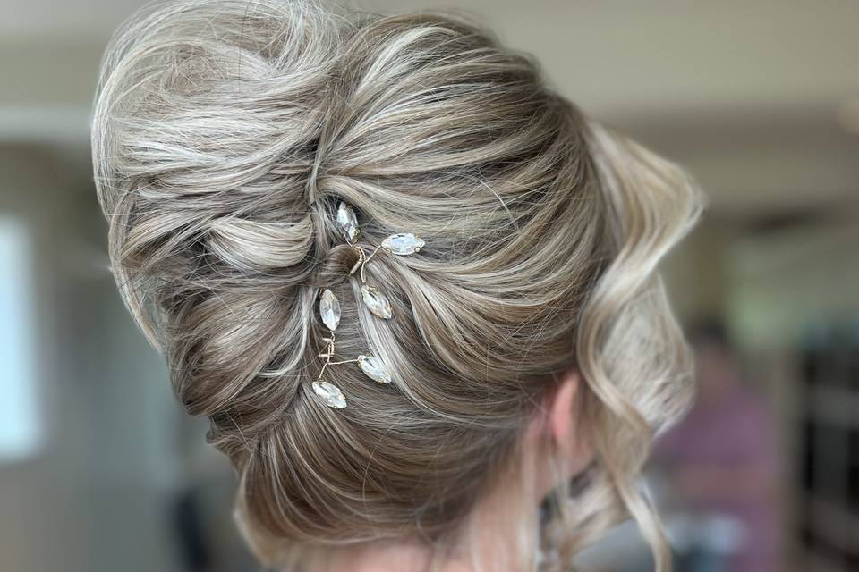 Romantic updo