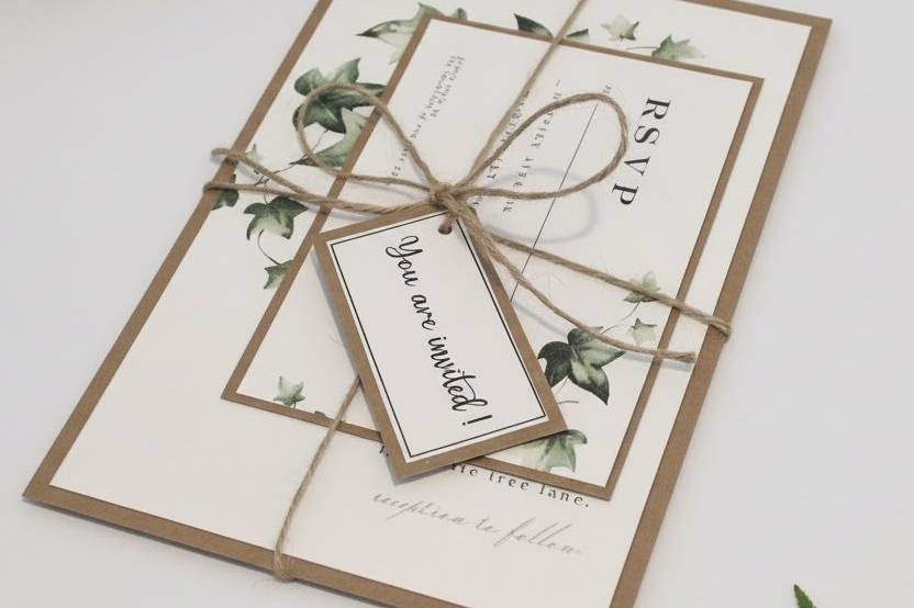 Ivy Rustic Invitation