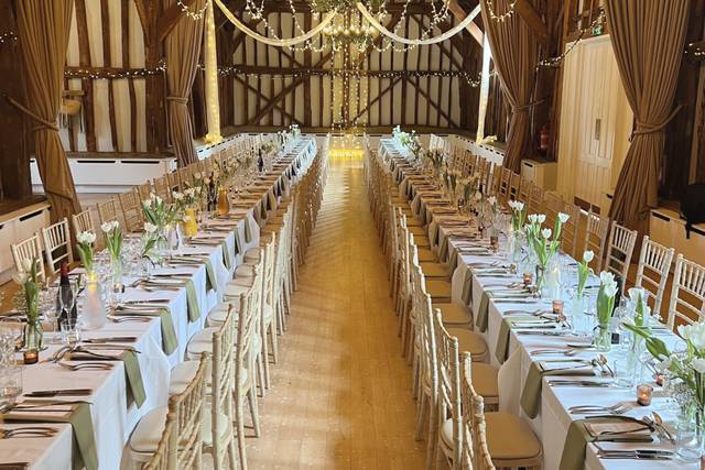 Tithe Barn Banquet Wedding