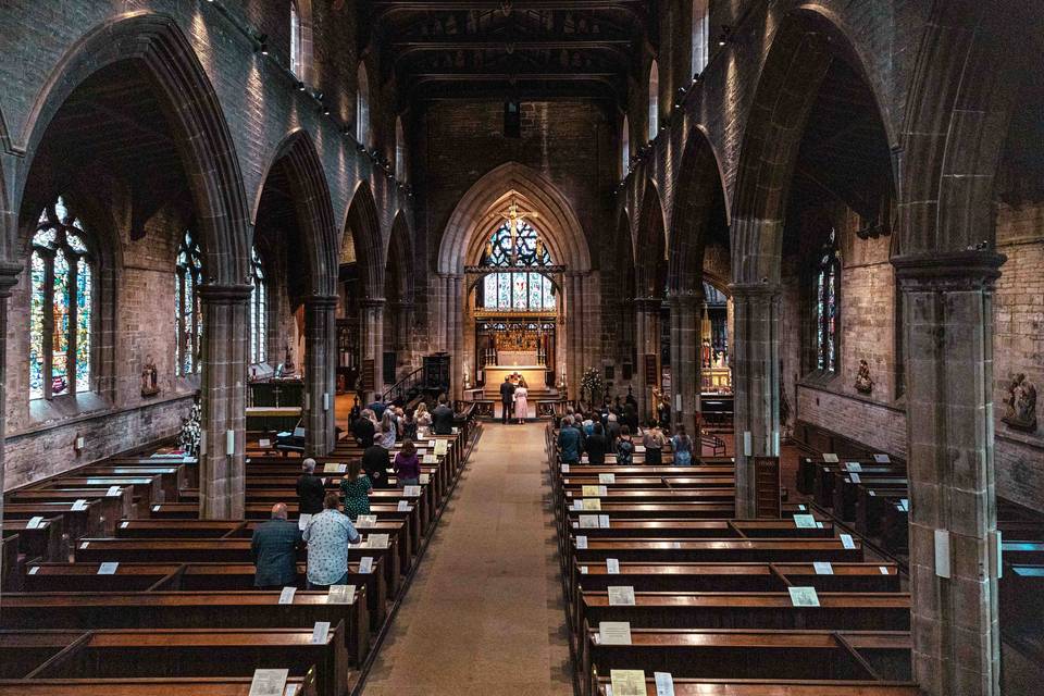 Wide Angle church view