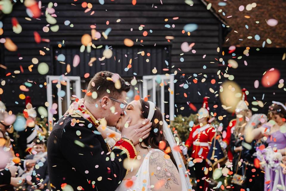 Confetti Shot Tithe Barn