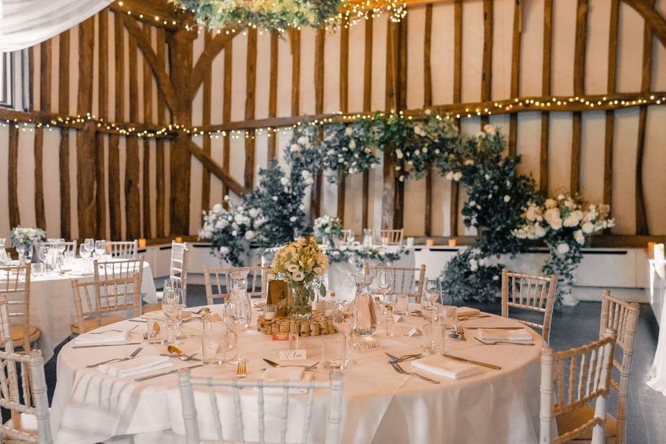 Tithe Barn - Wedding Breakfast