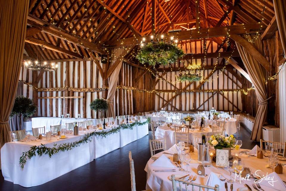 Tithe Barn - Wedding Breakfast