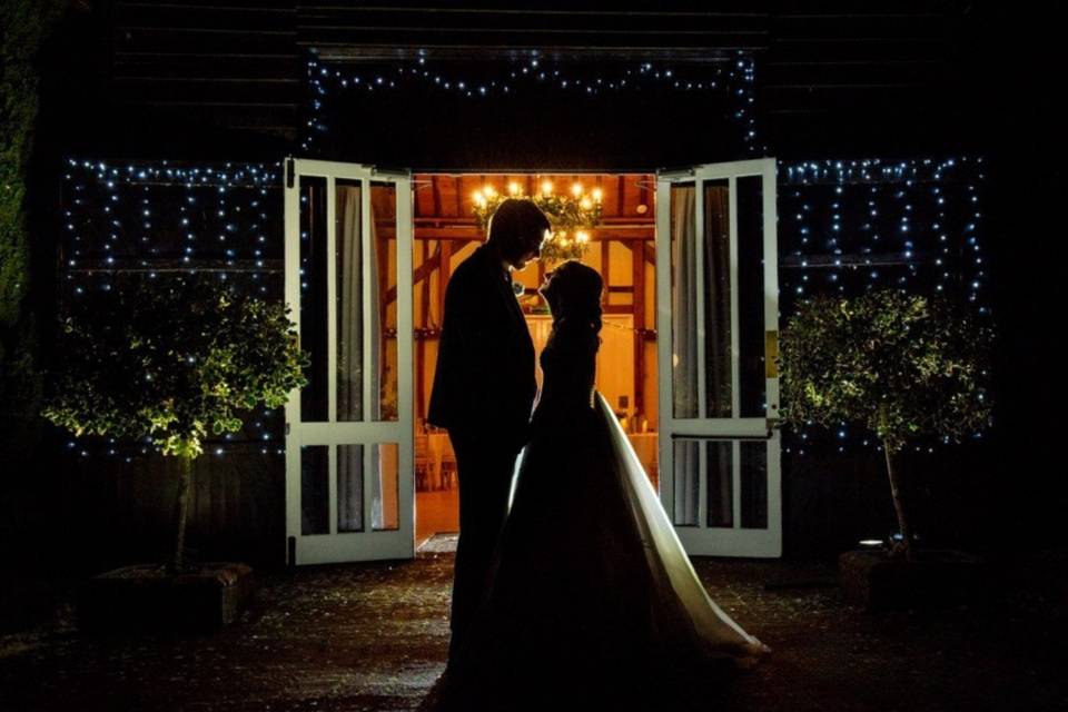 Barn Night Entrance