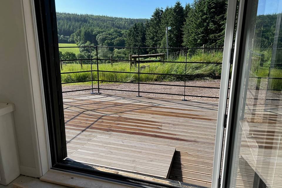 Cider Barn Wooden Balcony