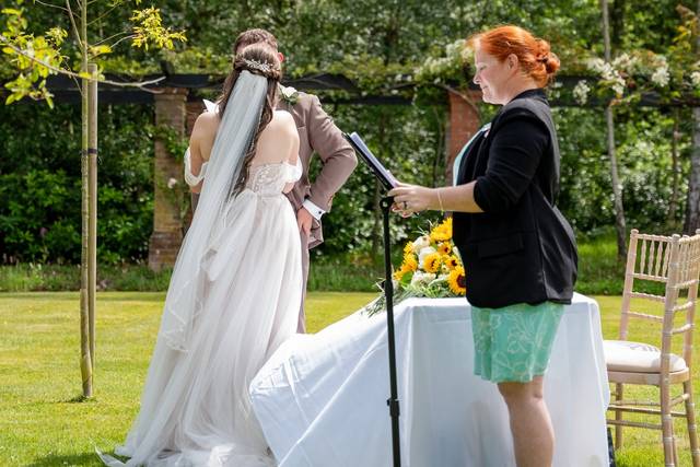 Formal wedding portrait