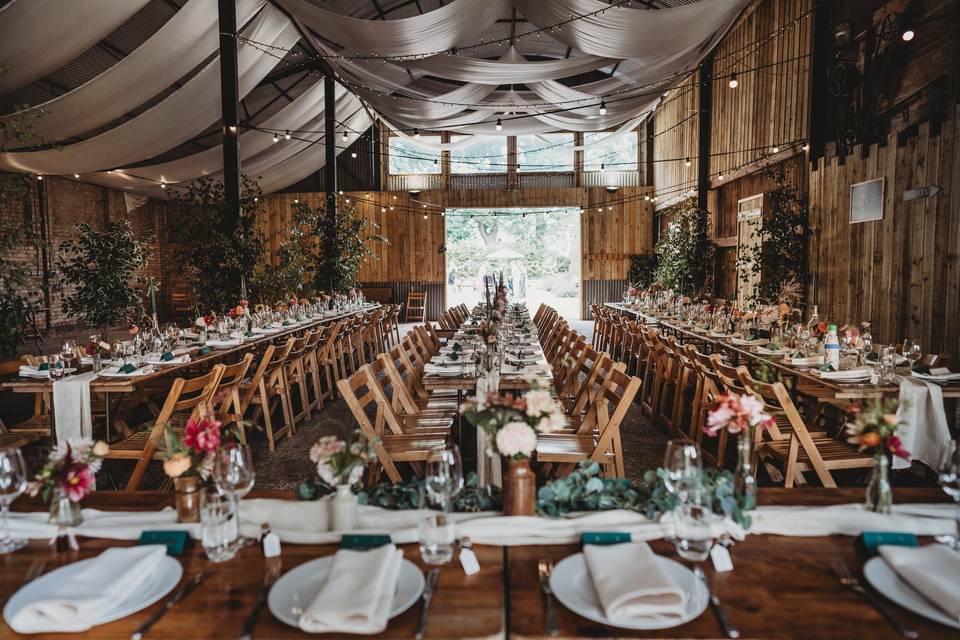 Wedding Breakfast Dutch Barn