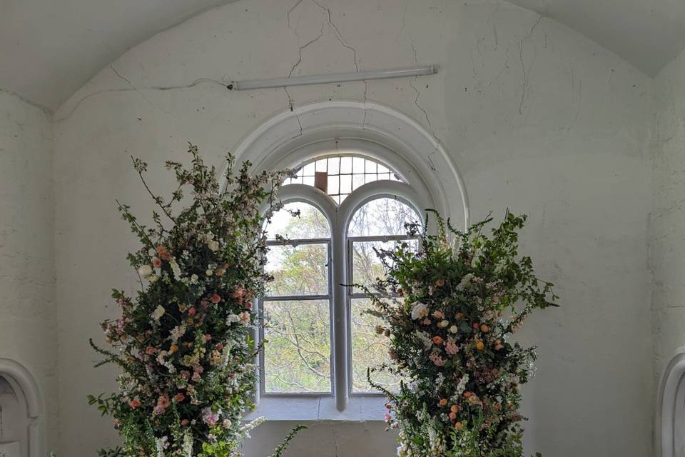 Broken arch with meadows