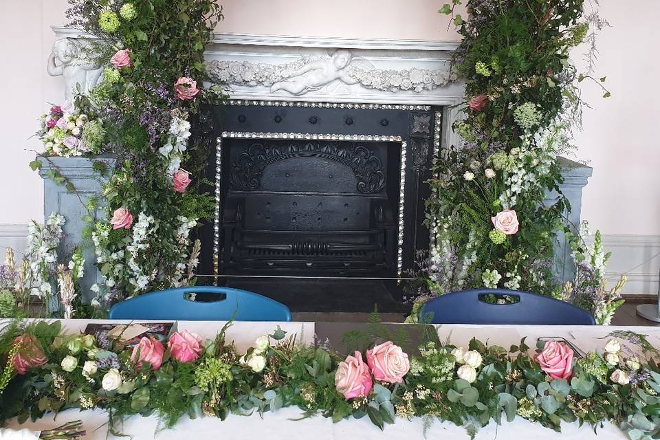 Floral Arch & table runner