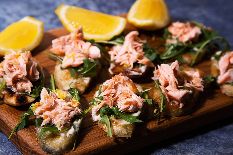 Flamlach Salmon Canapés