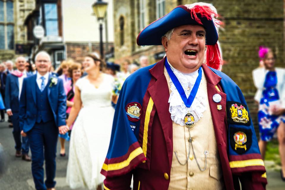 Town crier wedding