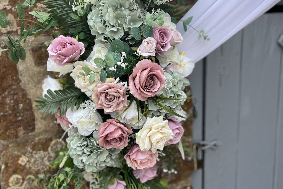 Floral Hoop Arrangement