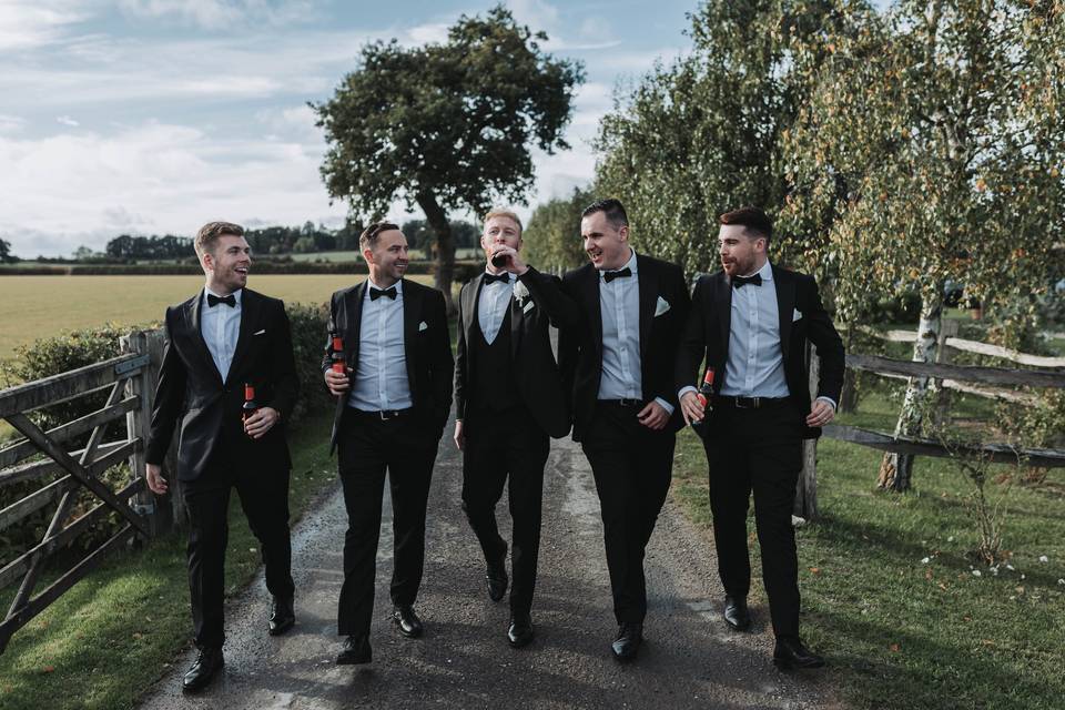 Grooms party cornwall