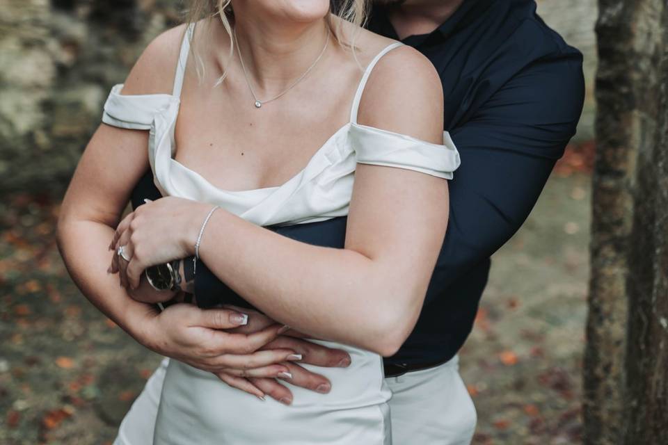 Relaxed couple portrait