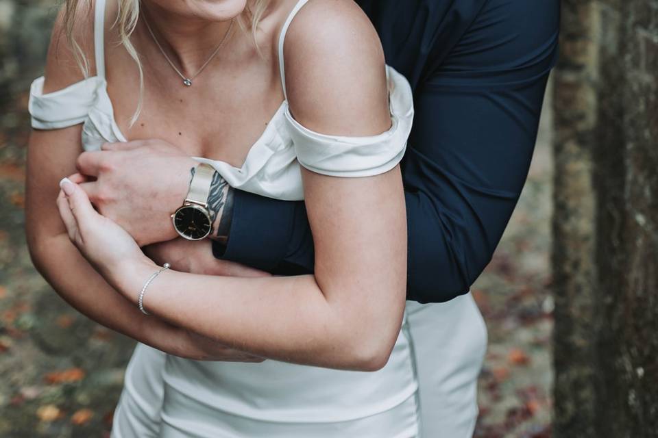 Relaxed couple portrait