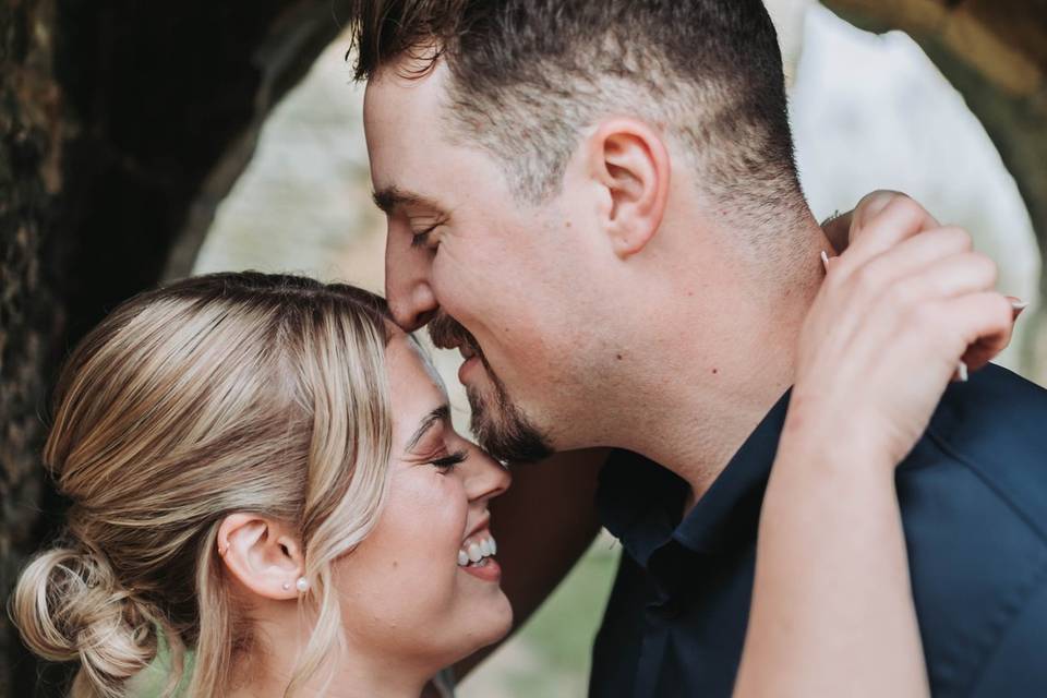 Relaxed couple portrait