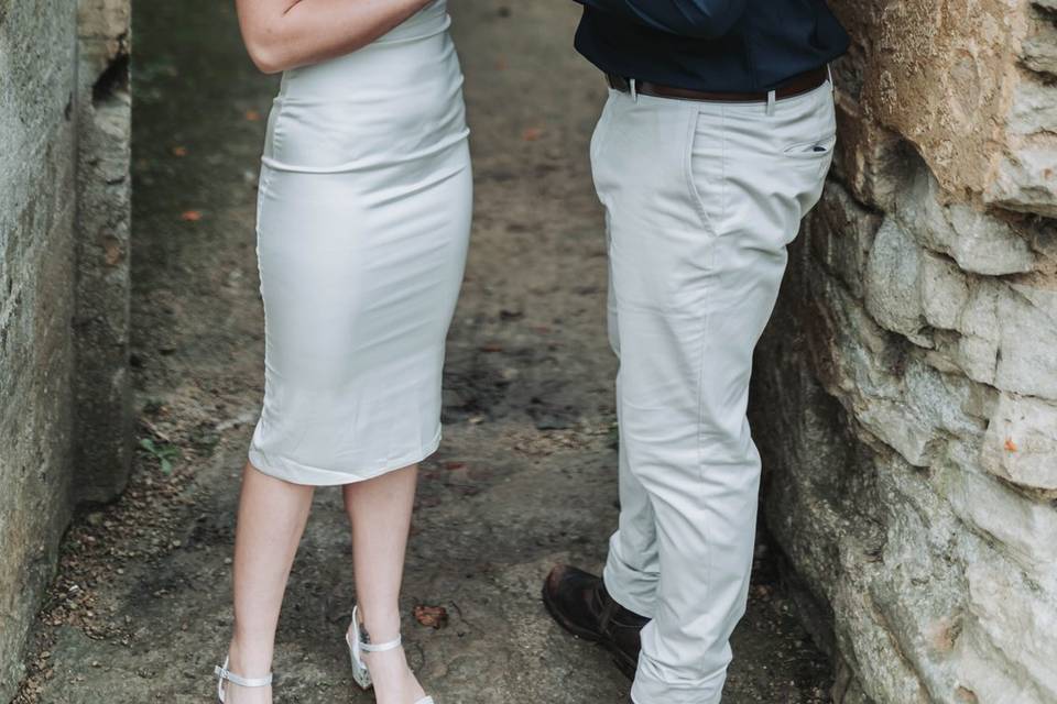 Relaxed couple portrait