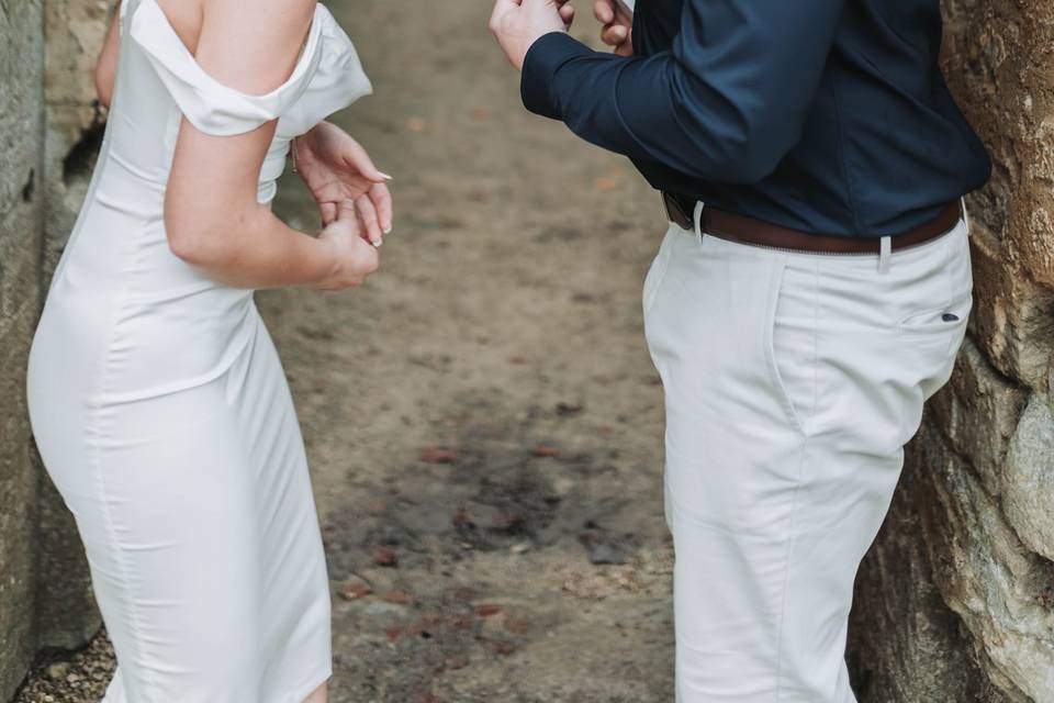 Relaxed couple portrait