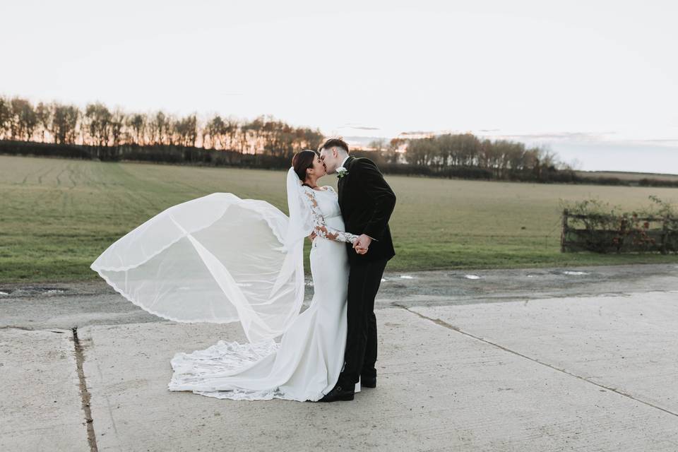 Sunset couple portraits