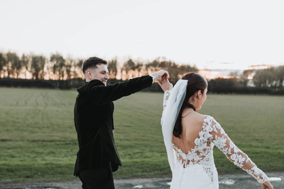 Sunset couple portraits