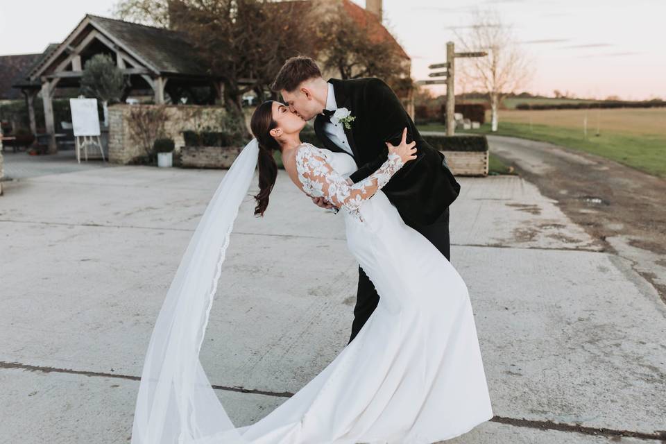 Sunset couple portraits